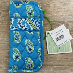 Vera Bradley NWT Bermuda Blue Soft Eyeglass Case